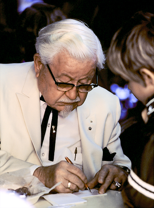 Colonel_Harland_Sanders_in_character